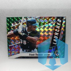 2021 Mosaic Frank Thomas #L6 Launched Green Prizm Parallel WHITE SOX
